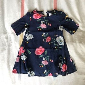 Navy floral dress